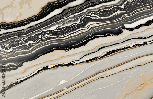 Silk Marble: Seamless Swirl Pattern vector background abstract marble, featuring flowing, swirling patterns of grey, black, white, and gold; with a deep, rich, and luxurious marble stone texture