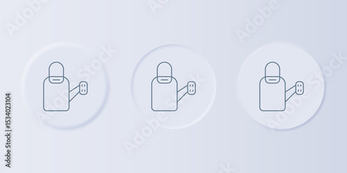 Grey Watering can icon isolated on grey background. Irrigation symbol. Set icons in square buttons. Vector