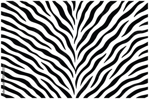Striking zebra stripe pattern vector in black and white.