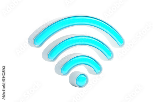 Wifi signal icon digital space graphic