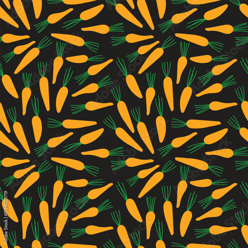 vector carrot seamless pattern background design