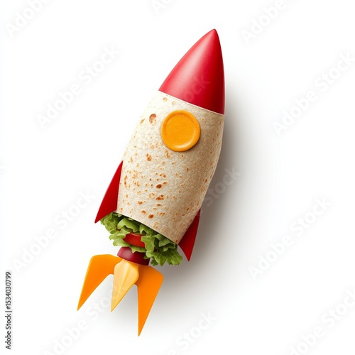 Tortilla Rocket with Salad and Tomato, Launch , HealthyFood
