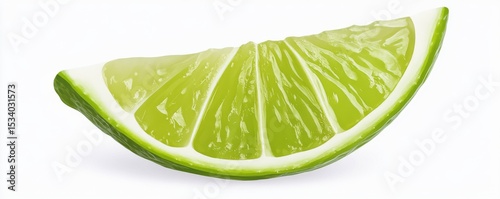 Vibrant Lime Wedge Slice, Citrus, Refreshing