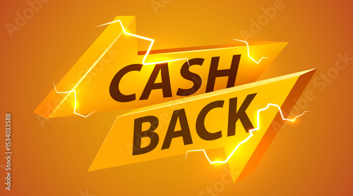 Cashback icon isolated on white background. Cashback or money back label.