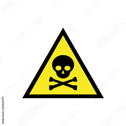 Deadly areas icon suitable for designing places with certain restrictions