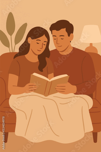 couple reading a book