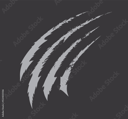 marks from scratches monster claw or animal claw