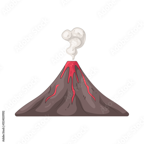 Illustration of volcano 