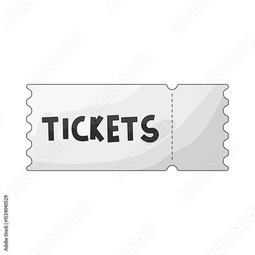 Illustration of travel ticket 