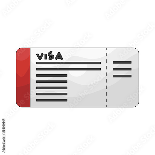 Illustration of visa
