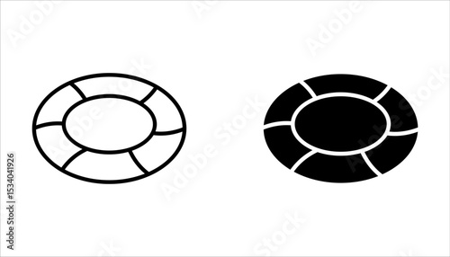 life buoy Icon set, vector illustration  isolated on white background.