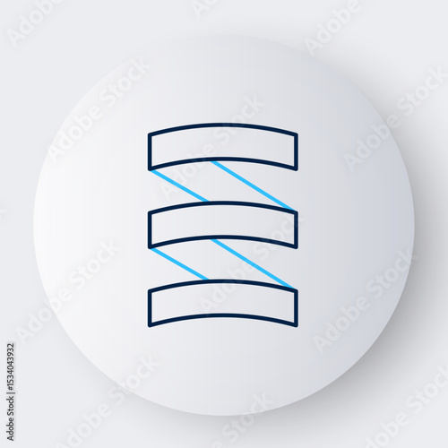 Line Sports nutrition bodybuilding proteine power drink and food icon isolated on white background. Colorful outline concept. Vector