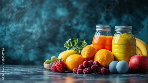 Fitness Gear and Healthy Snacks for Promoting Healthy Lifestyle and Nutrition Advertisement 