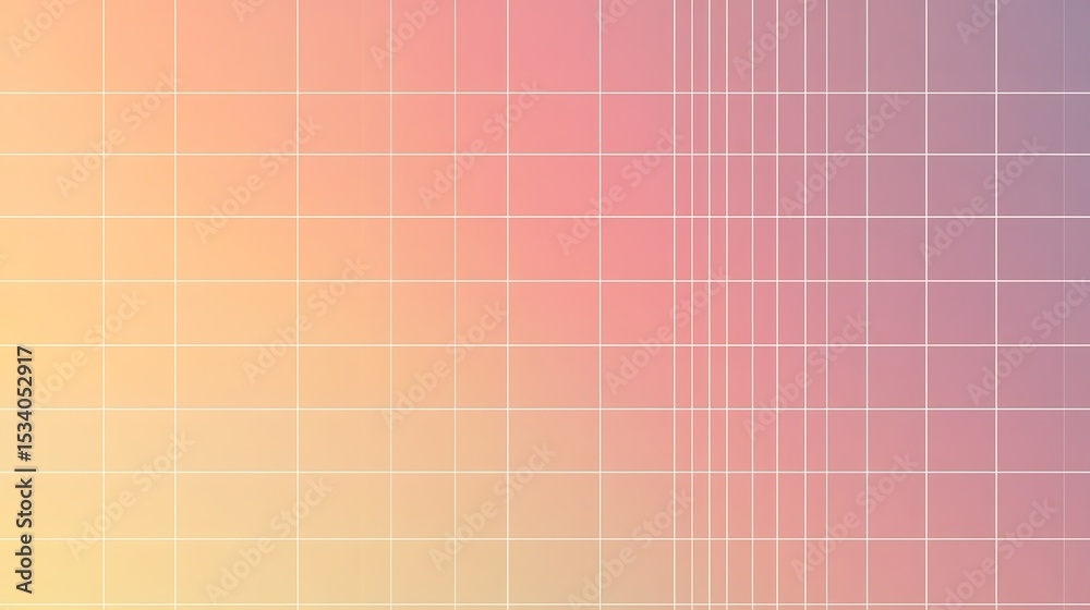 Fototapeta premium Delicate grid pattern with soft color gradients.
