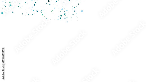 Colorful Paper Confetti , Isolated on White Background. 3d Render Transparent Confetti.	