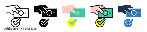 Payment Done icon multiple style 