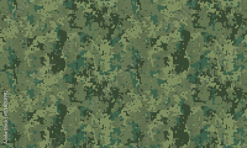 Seamless digital camouflage pattern.  Perfect for military, tactical, outdoor, or fashion designs.