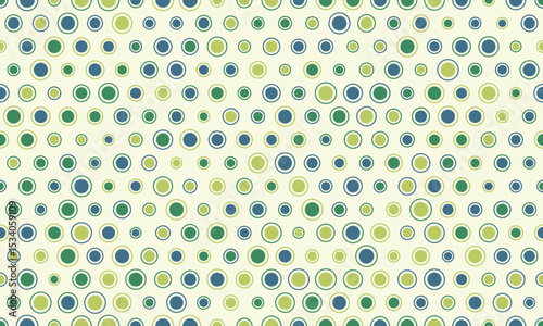 Vibrant, playful polka dot pattern in calming greens and blues. Perfect for backgrounds, textiles, or website design.  Evokes feelings of freshness, energy, and simple joy.