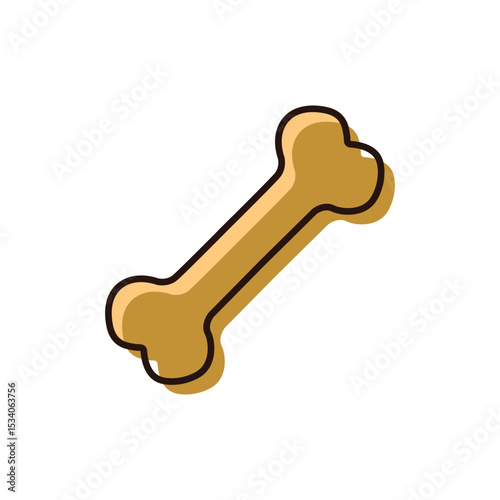 Dog Bone Silhouette Icon Design