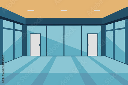Modern Office Interior Design Spacious Glass Walls and Minimalist Aesthetic