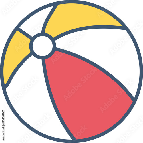 Ballon de plage coloré