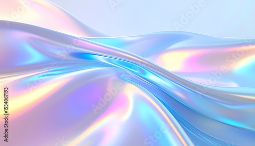 Opaline texture on a curved surface with misty gradients and spectral flashes surrounding smooth matte reflections.