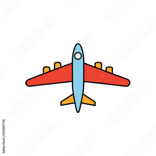vector illustration of a plane
