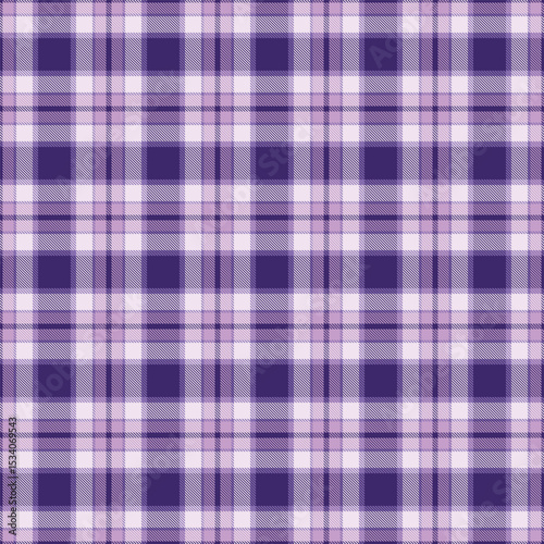 Customized textile background seamless, covering plaid pattern fabric. Glen vector check tartan texture in violet and light colors.