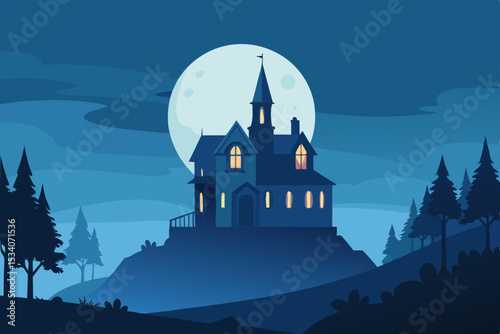 castle in the night