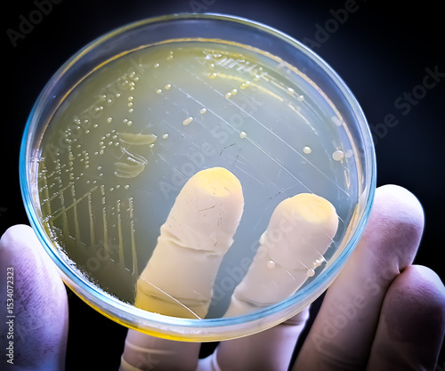 Colony of Burkholderia mallei, a Gram-negative, bipolar aerobic bacterium. B. pseudomallei