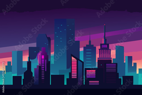 night city skyline