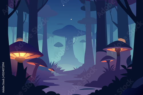 halloween night scene