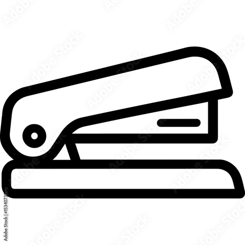 Clean vector icon of an office stapler