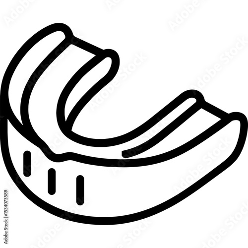 Vector design of martial arts mouthguard