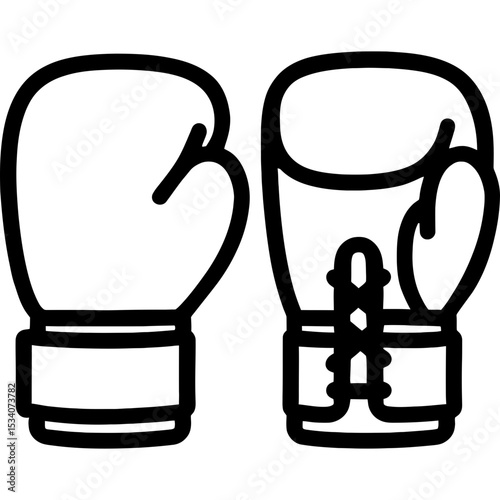 Boxing gloves outline icon