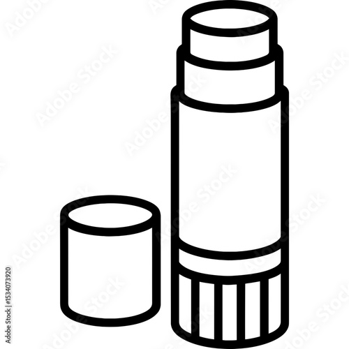 Minimalist glue stick icon design