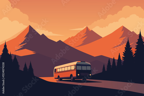 train in the mountains