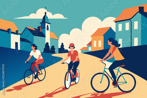 cycling in the city