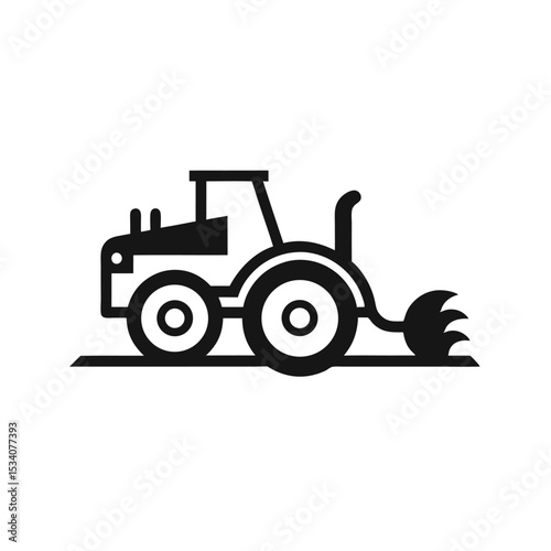 tractor isolated on white background