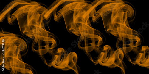 Faded fire flames on black background. Short shutter used. Burning flames leap and twist, casting a warm and flickering glow that contrasts beautifully. Abstract dark glitter fire particles lights.