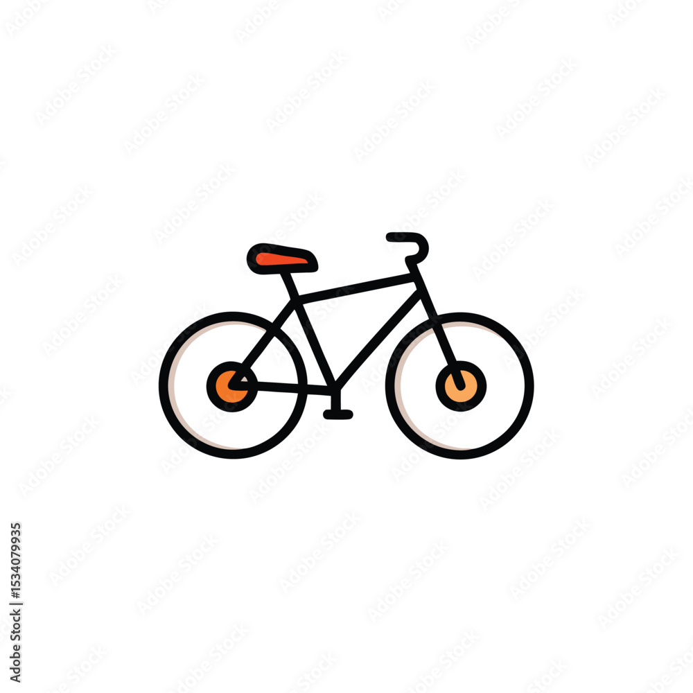 bicycle icon isolated on white background bicycle icon isolated on white background