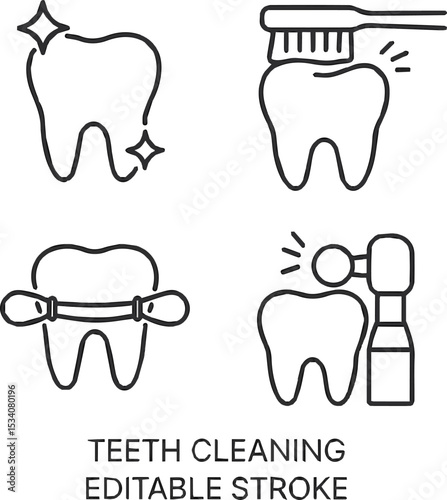 Create a kinds of tooth, dental, icon, dentist, vector, symbol, teeth, care, illustration, health, logo, dent, dentistry, set, design, hygiene, healthy, clean, cartoo vector art with white background.