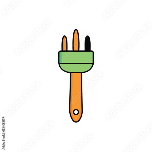 green pencil with eraser