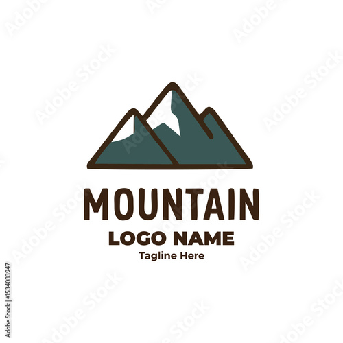 Nature logo, outdoor badge, camping emblem, hiking symbol, adventure icon for forest trip designs, travel branding, and natural exploration themed projects
