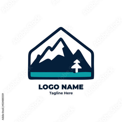Bushcraft logo design for camping hiking outdoor trail badge adventure forest trek gear journey tent wilderness trip emblem branding symbol nature explore