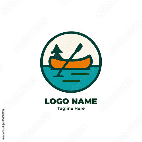 Offroad trail logo for camping hiking outdoor adventure badge gear trek forest journey tent wilderness trip nature emblem explore symbol branding
