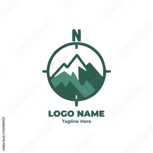 Campfire logo design for outdoor camping hiking badge trail trek forest journey adventure gear tent wilderness emblem explore symbol branding nature