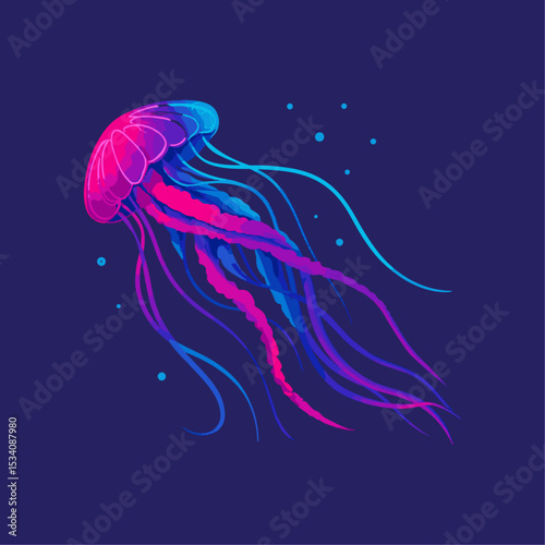 Vibrant Jellyfish Glow