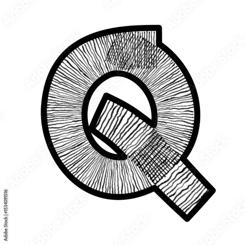 Font and number pattern