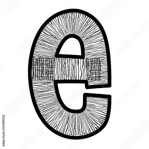 Font and number pattern